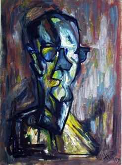 karikierendes Selbstportrait #423/1959 karikierendes Selbstportrait #423/1959